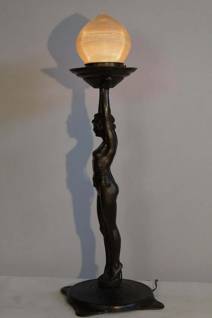 1920s Everlite Art Deco Lamp - 5