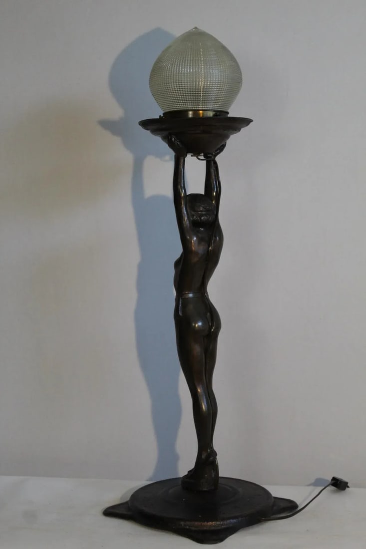 1920s Everlite Art Deco Lamp - 6