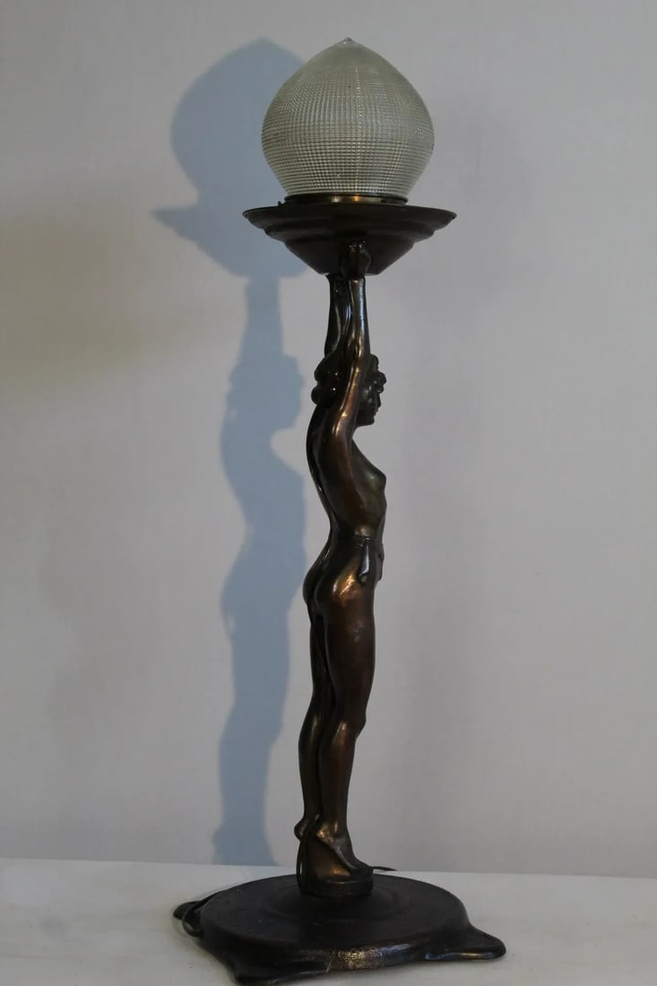 1920s Everlite Art Deco Lamp - 8