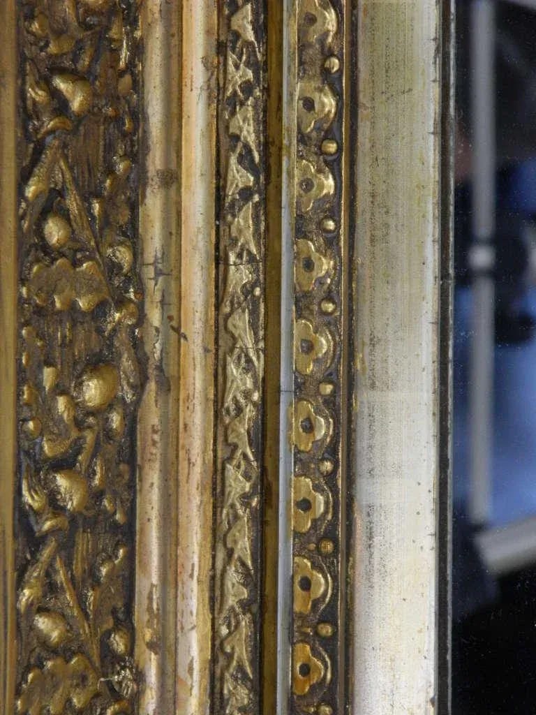 English Gold Leaf and Water Gilding Trim Mirror, Circa 1850-1880 - 6