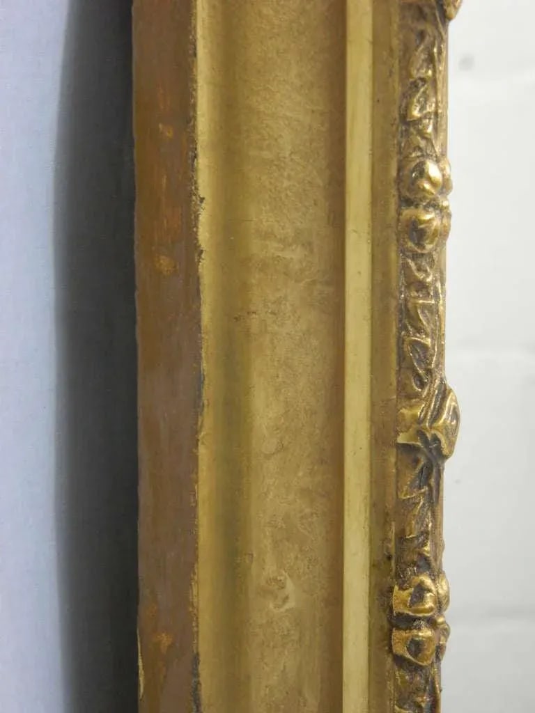English Gold Leaf and Water Gilding Trim Mirror, Circa 1850-1880 - 7