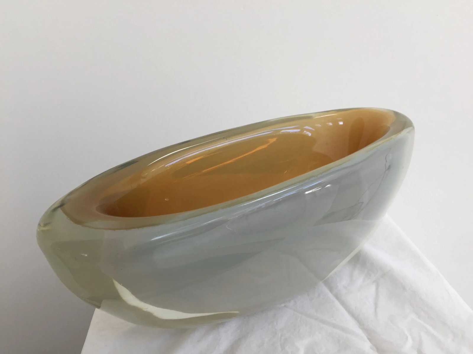 1960's Vintage Murano Italian Modern Glass Bowl - 2