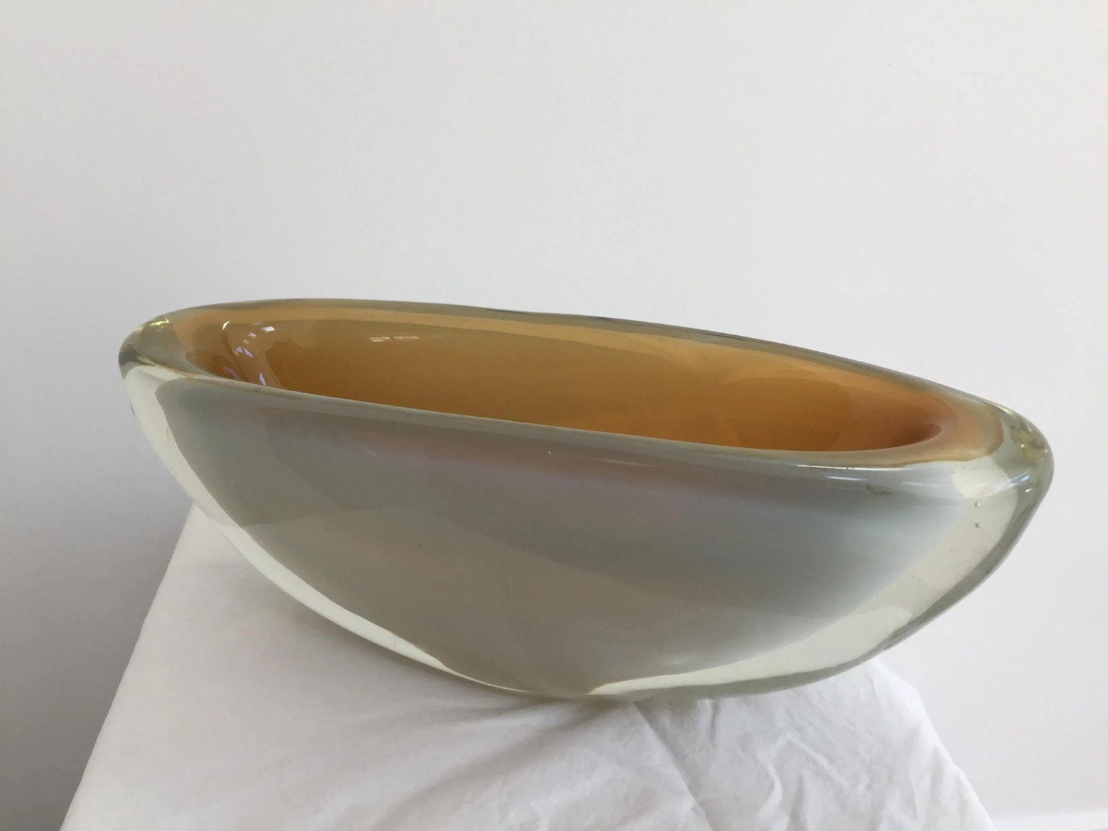 1960's Vintage Murano Italian Modern Glass Bowl - 3