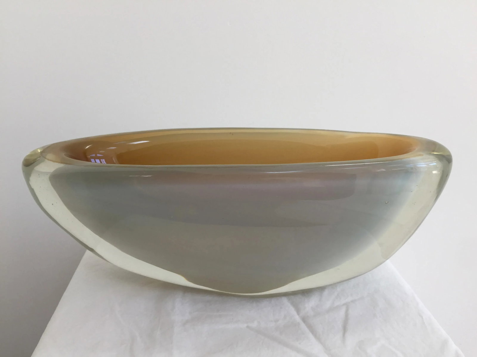 1960's Vintage Murano Italian Modern Glass Bowl - 4