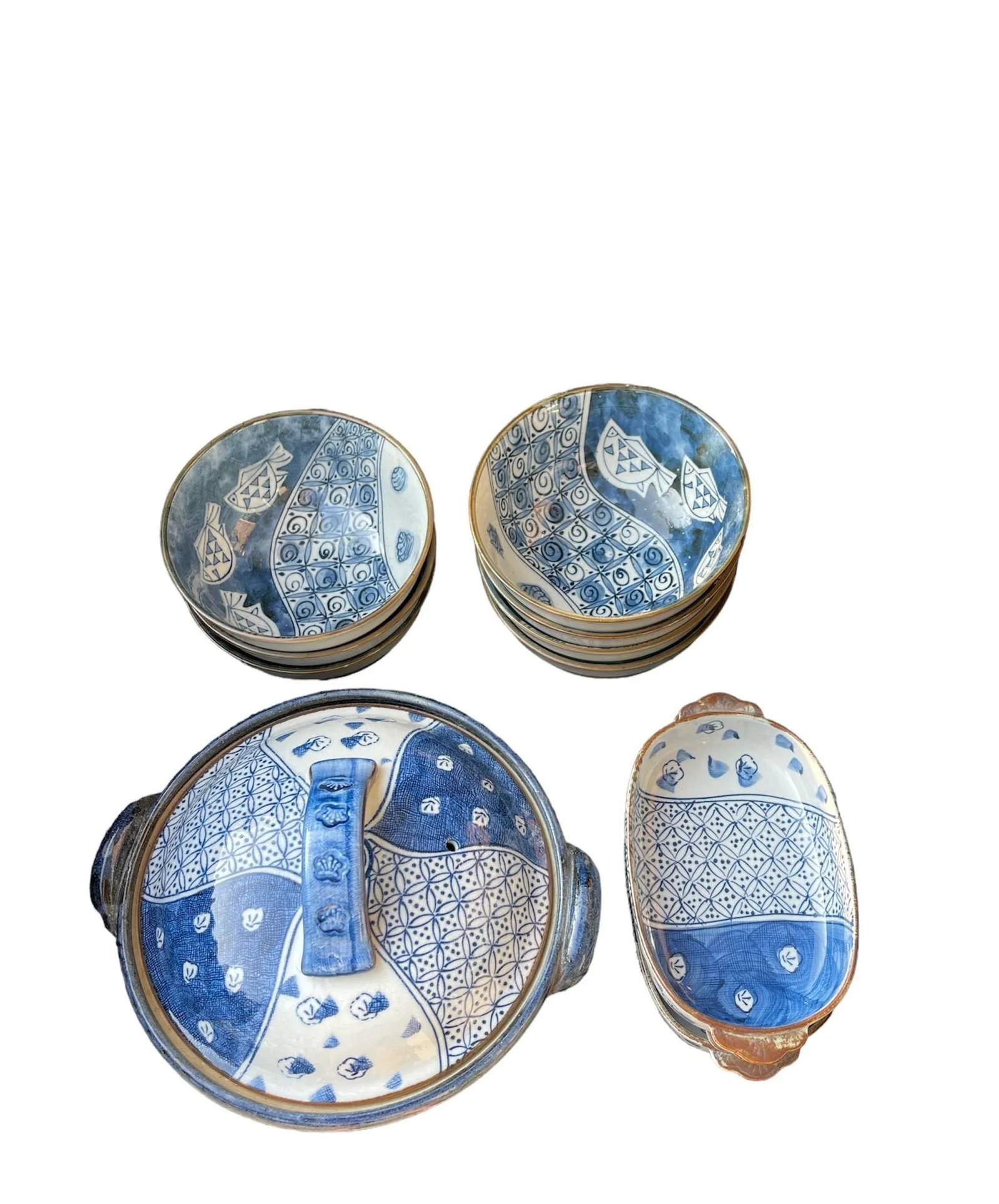 Late 20th Century Japanese Sometsuke Entertaining Set- 71 Pieces - 7