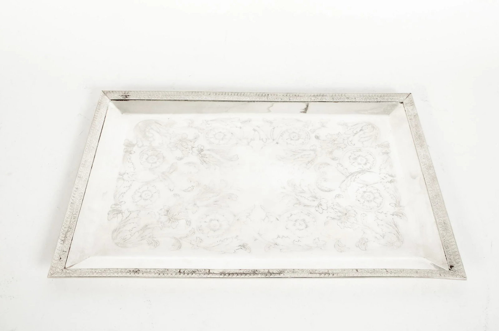 English Sheffield Plated Barware / Tableware Tray - 13