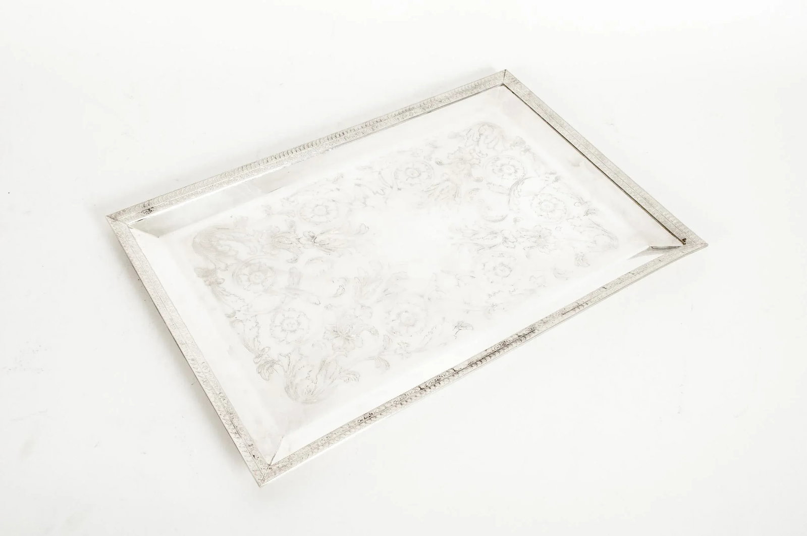 English Sheffield Plated Barware / Tableware Tray - 4