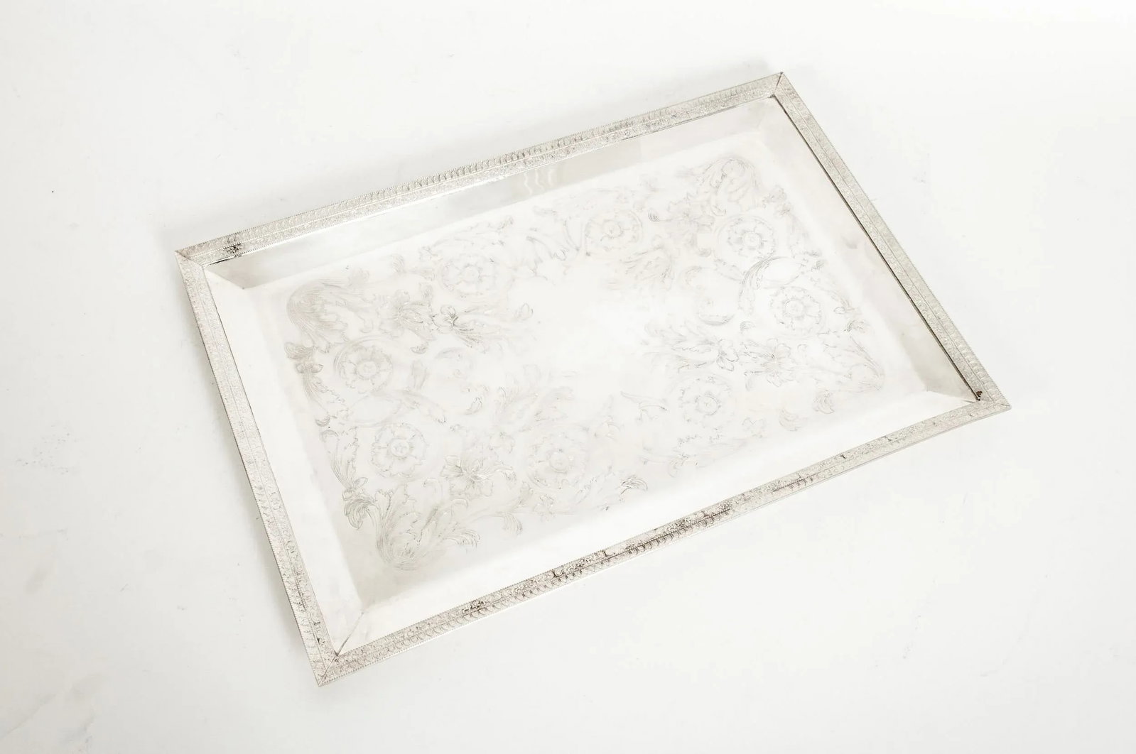 English Sheffield Plated Barware / Tableware Tray - 5