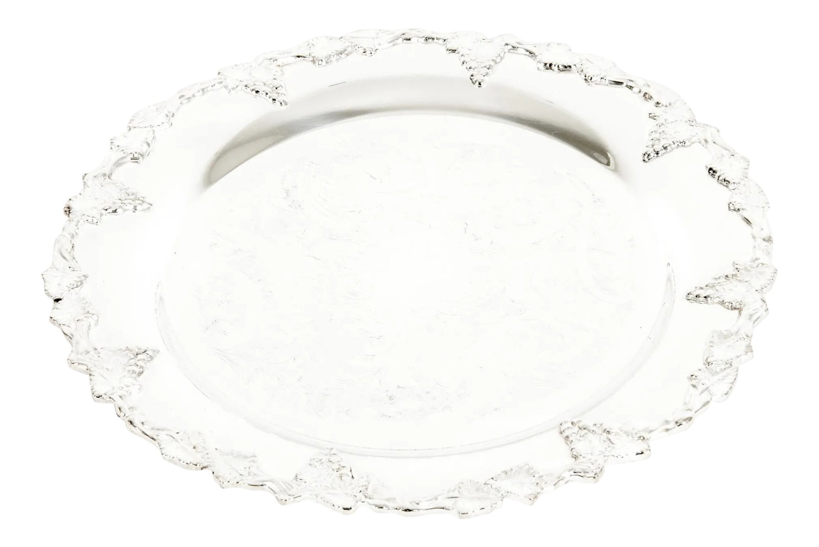 English Silver Plated Round Barware / Tableware Tray (1 of 13)