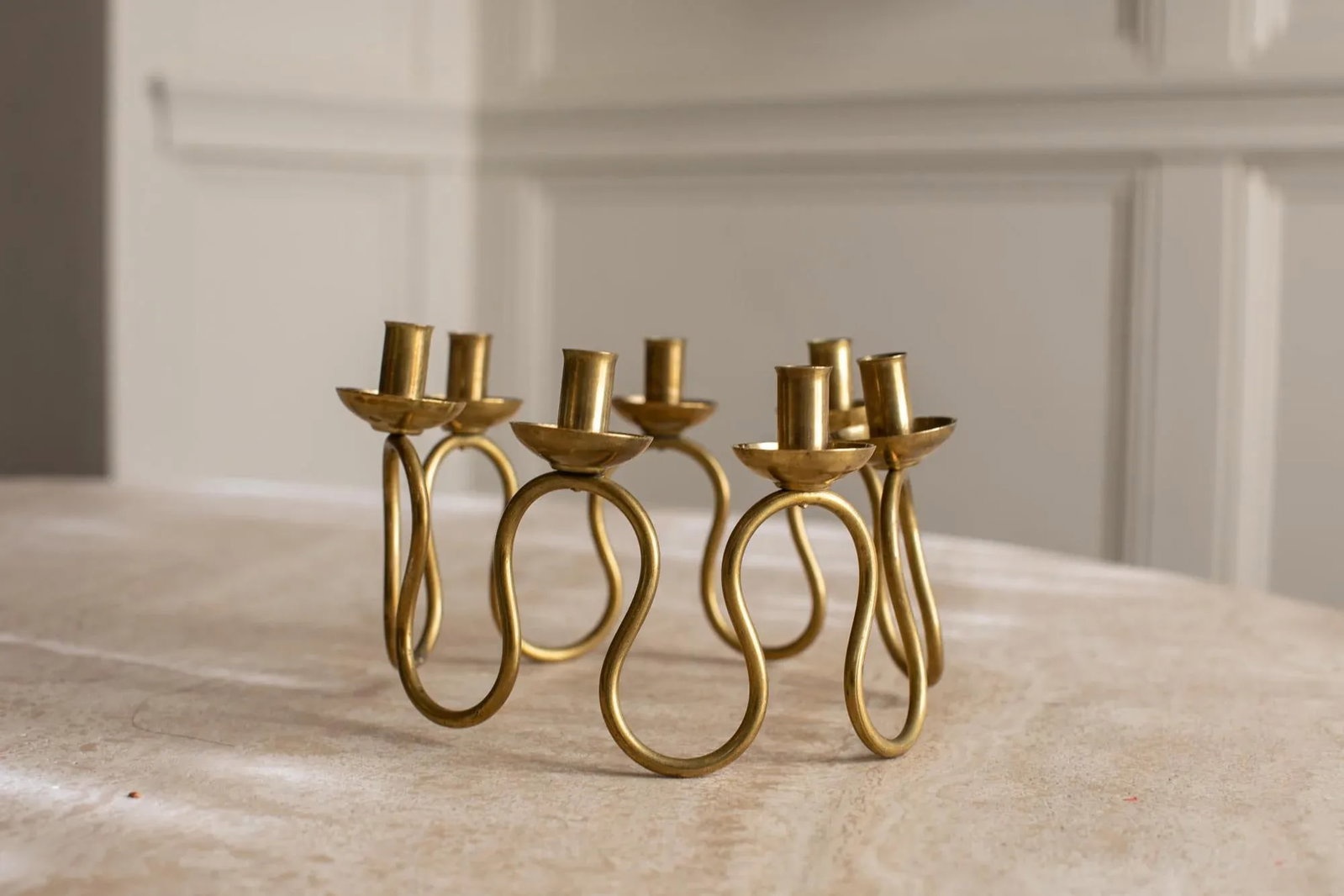1940s Arvika Centerpiece 6 Candelabra - 2