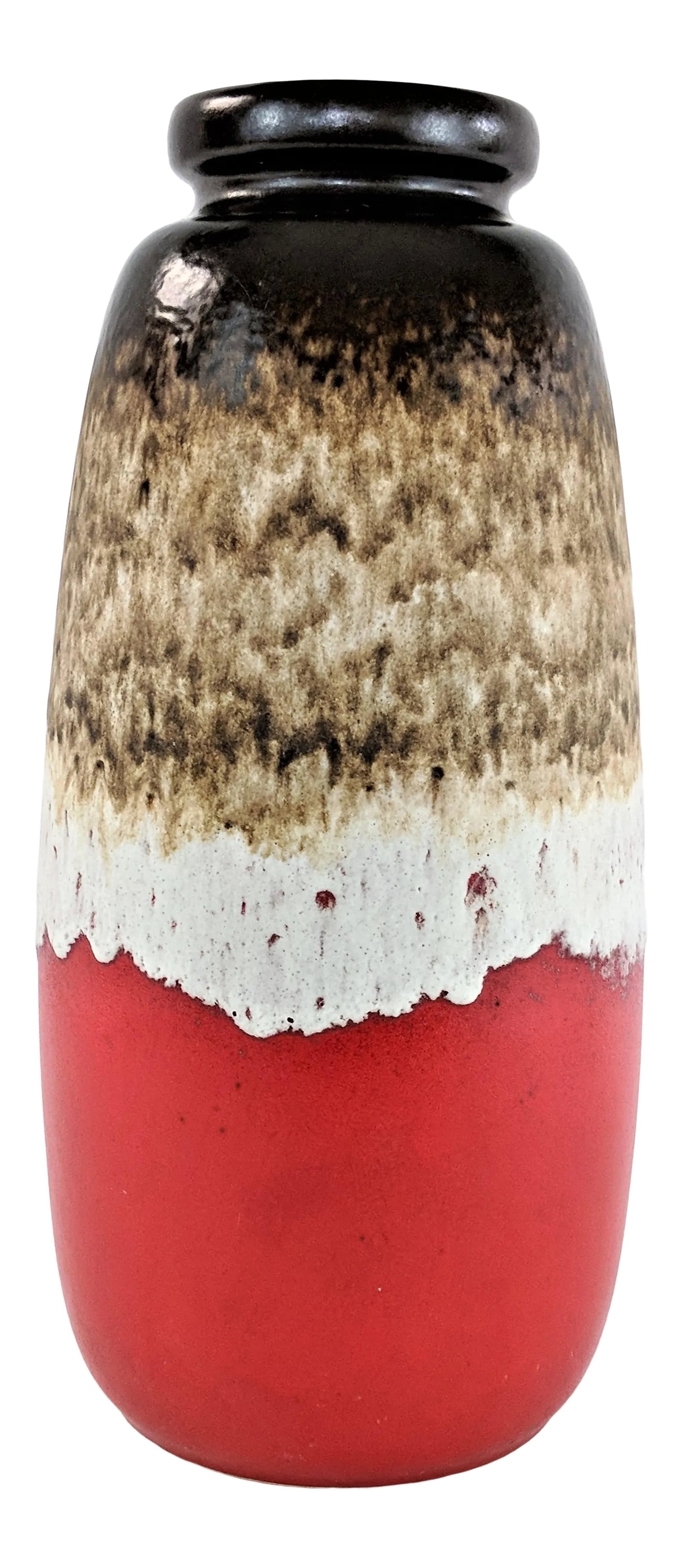 Scheurich Ceramic West German Hand Decorated Vase 234-47: 1970s Scheurich Ceramic West German Vase 234-47. Hand decorated Condition: Alterations: Original Condition Unaltered Imperfections: Some Imperfections Condition Notes: Excellent Condition. No chips