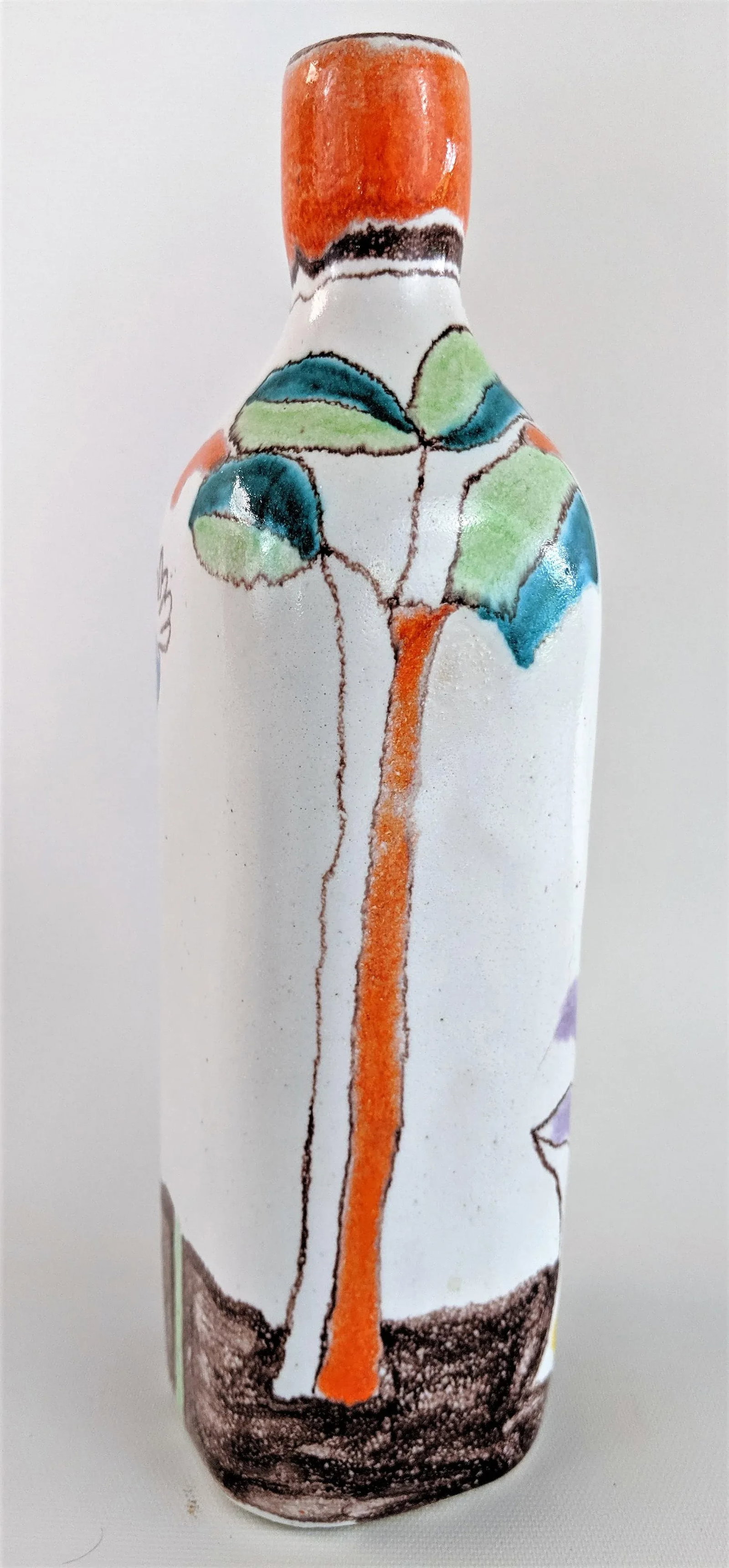 Italian Giovanni Desimone Hand Painted Pottery, Decanter, Vessel - 11