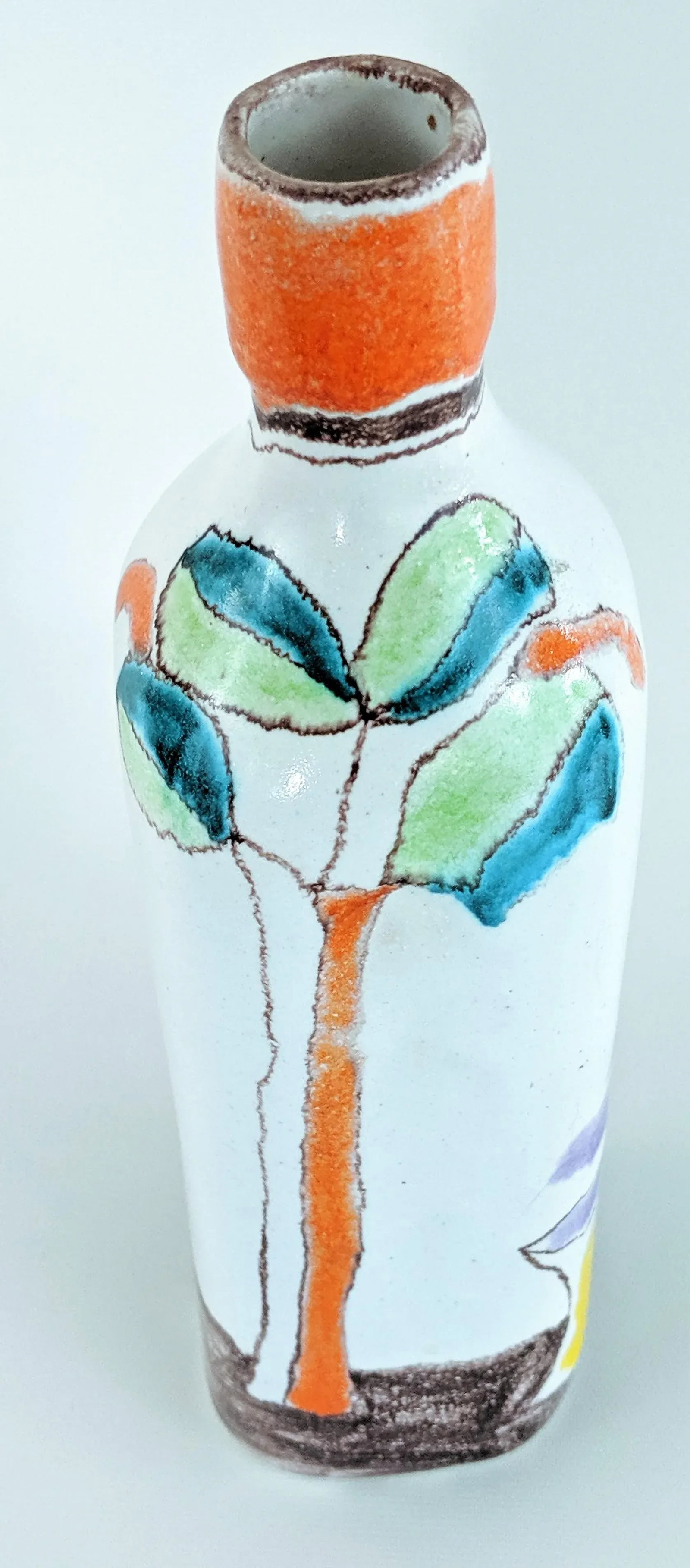 Italian Giovanni Desimone Hand Painted Pottery, Decanter, Vessel - 3