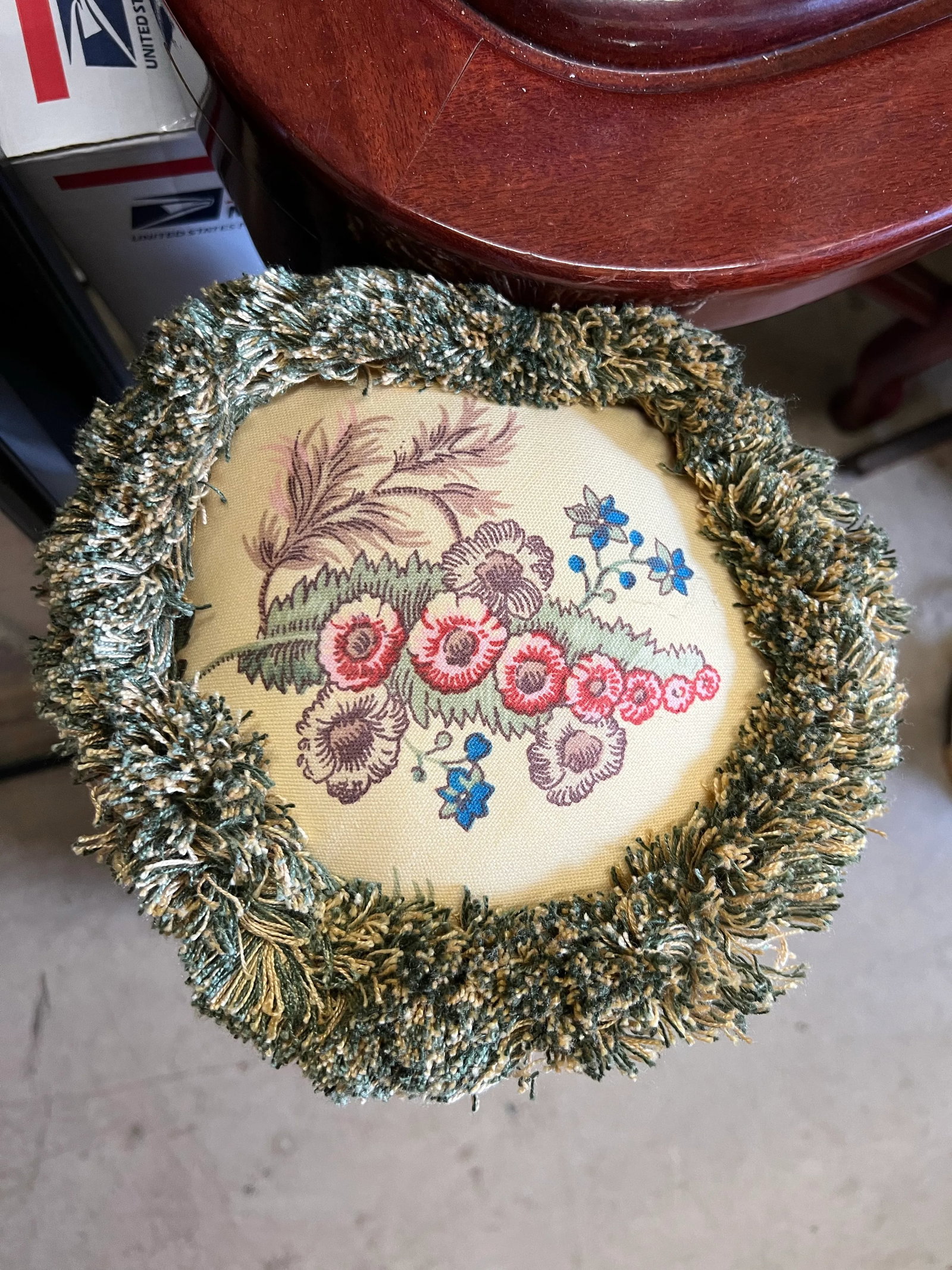 Vintage Floral Bolster Pillow - 2