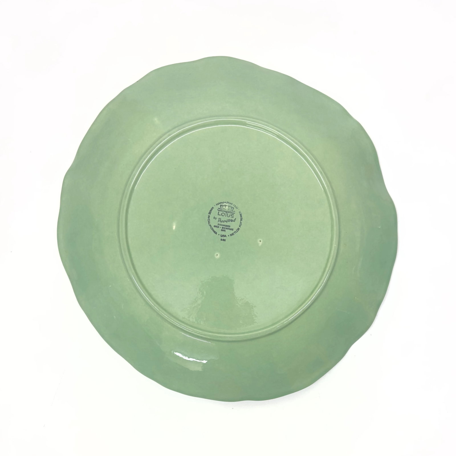 Gigantic Lotus Serving Platter by Poppytrail for Metlox - 8
