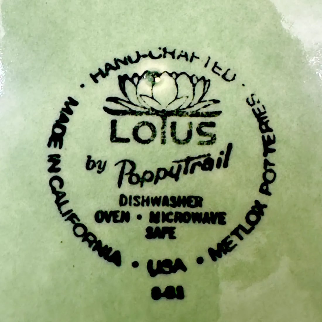 Gigantic Lotus Serving Platter by Poppytrail for Metlox - 9