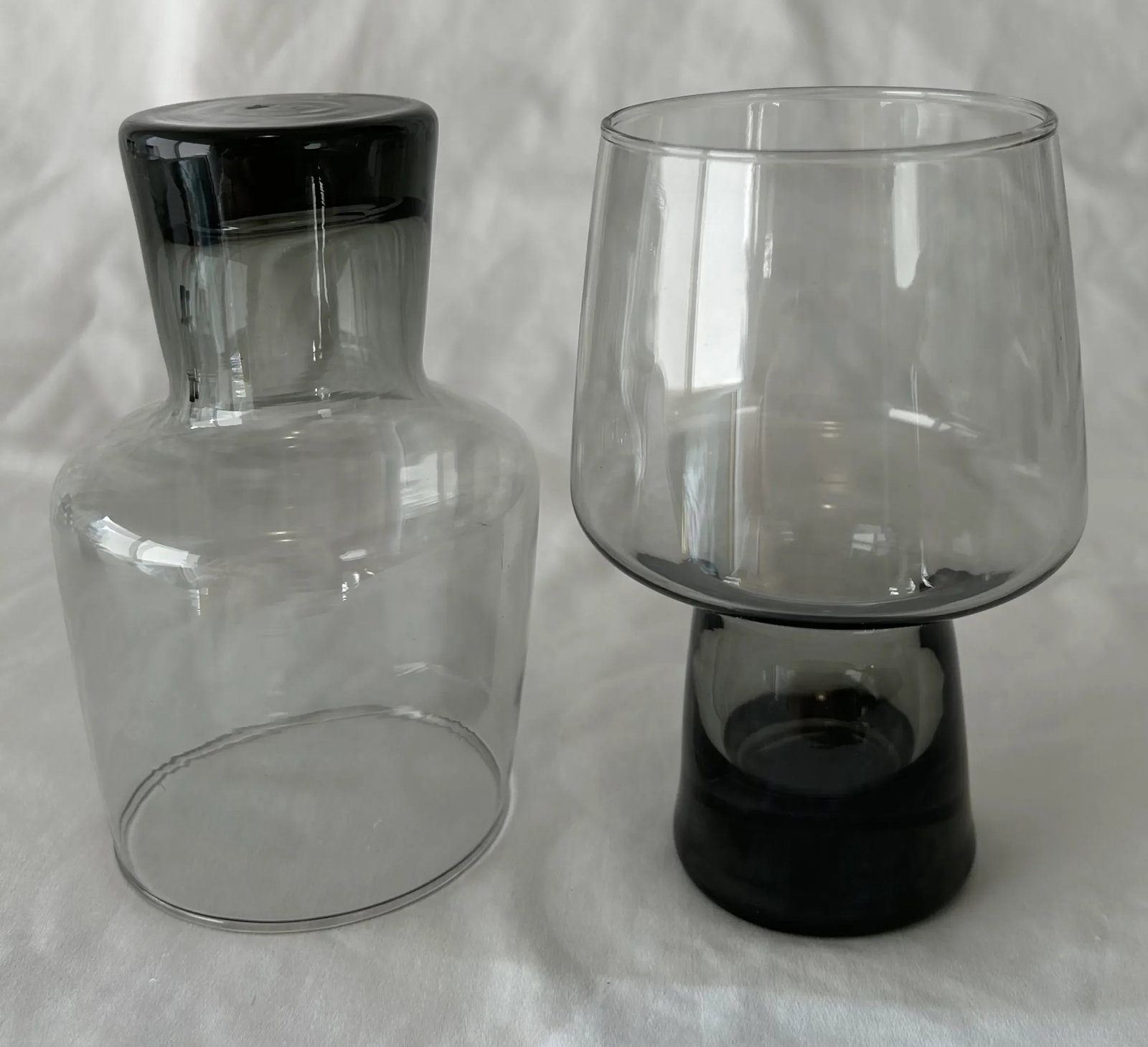 1970s Brutalist Smoked Grey Drinking Glasses by Libbey- Set of 10 - 4