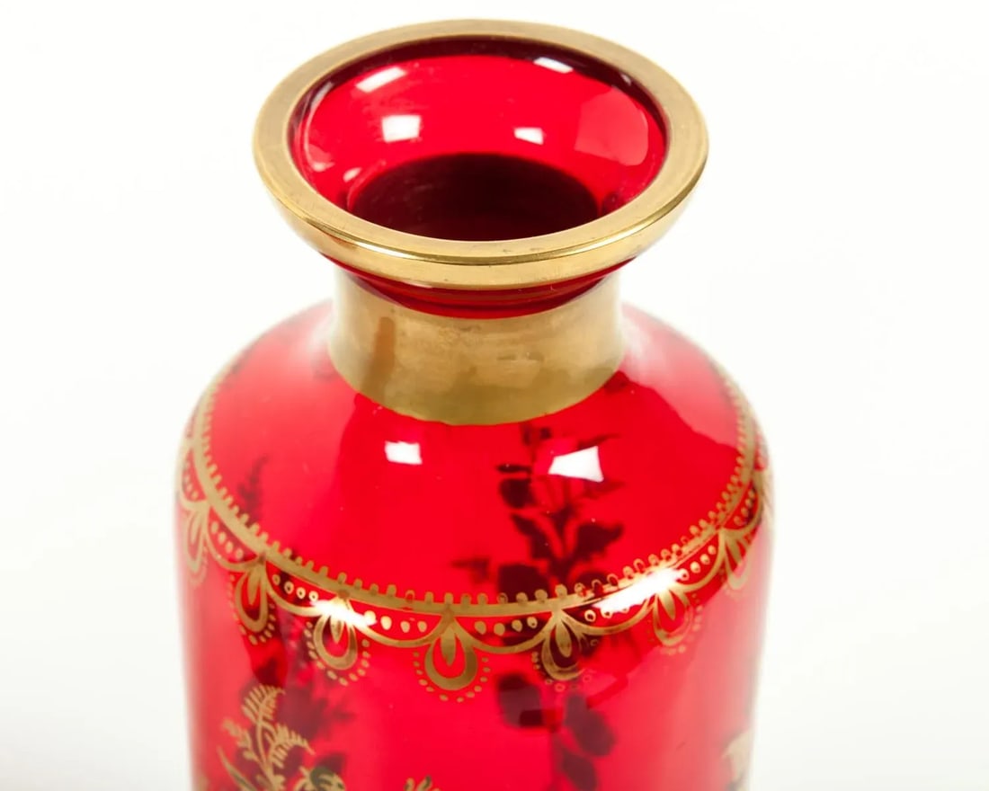 Late 19th Century French Decanter Set With 24k Gold Design - a Pair - 6