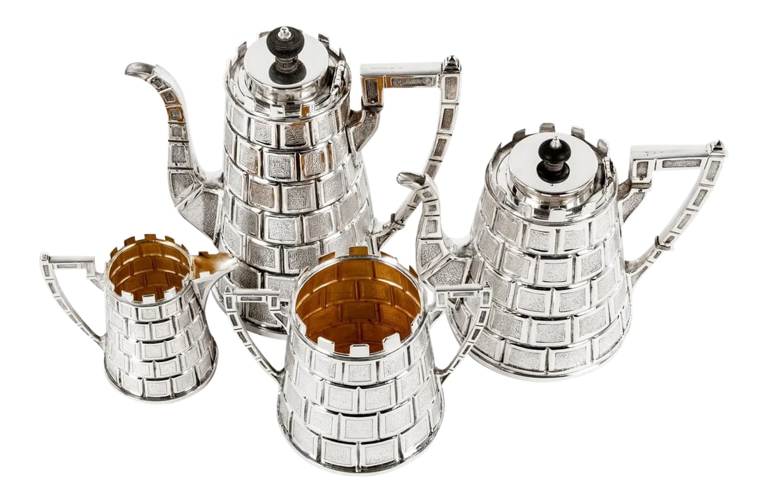 Late 19th Century Antique English Tea & Coffee Service - Set of 4 (1 of 5)