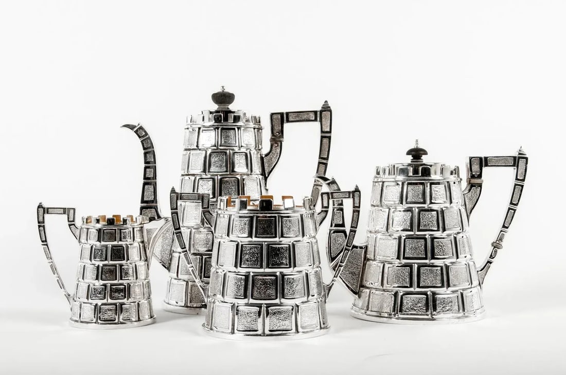 Late 19th Century Antique English Tea & Coffee Service - Set of 4 - 2