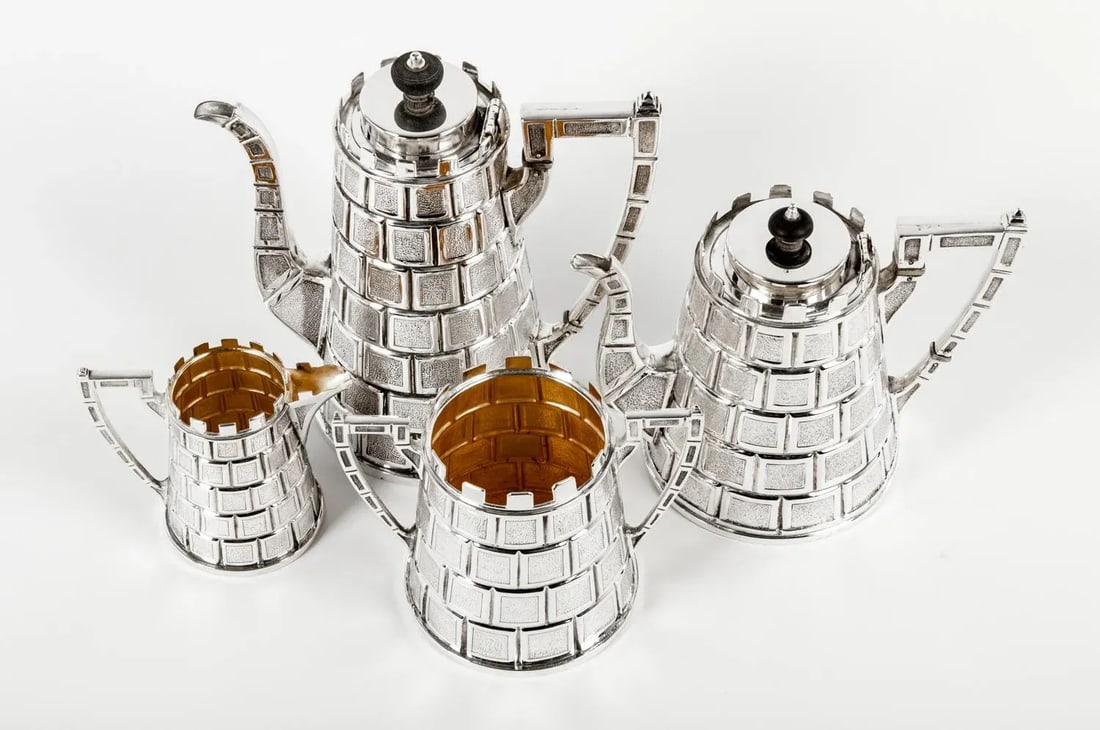 Late 19th Century Antique English Tea & Coffee Service - Set of 4 - 5