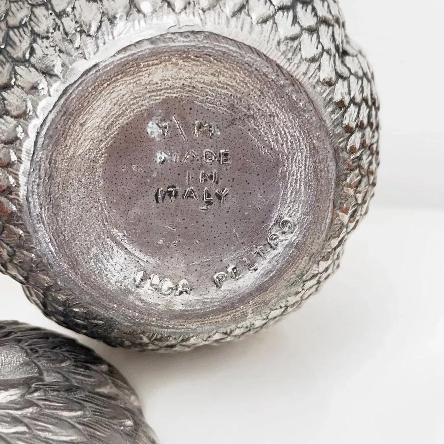 Mauro Manetti "Ghianda" Pewter Ice Bucket Mid-Century Modern, Italy 1960 - 3