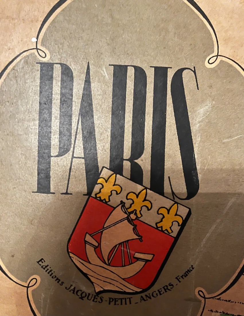 Paris Art Deco Cartoon Style Map From 1949 - 4