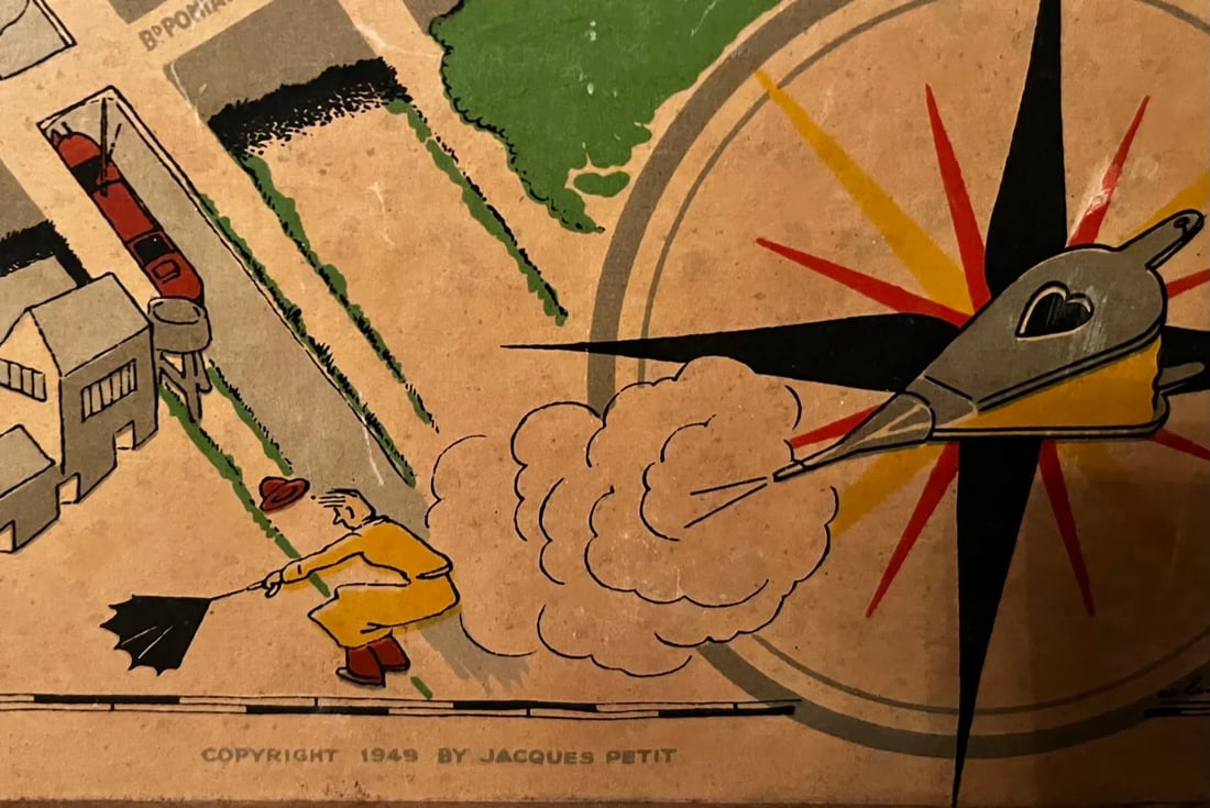 Paris Art Deco Cartoon Style Map From 1949 - 8