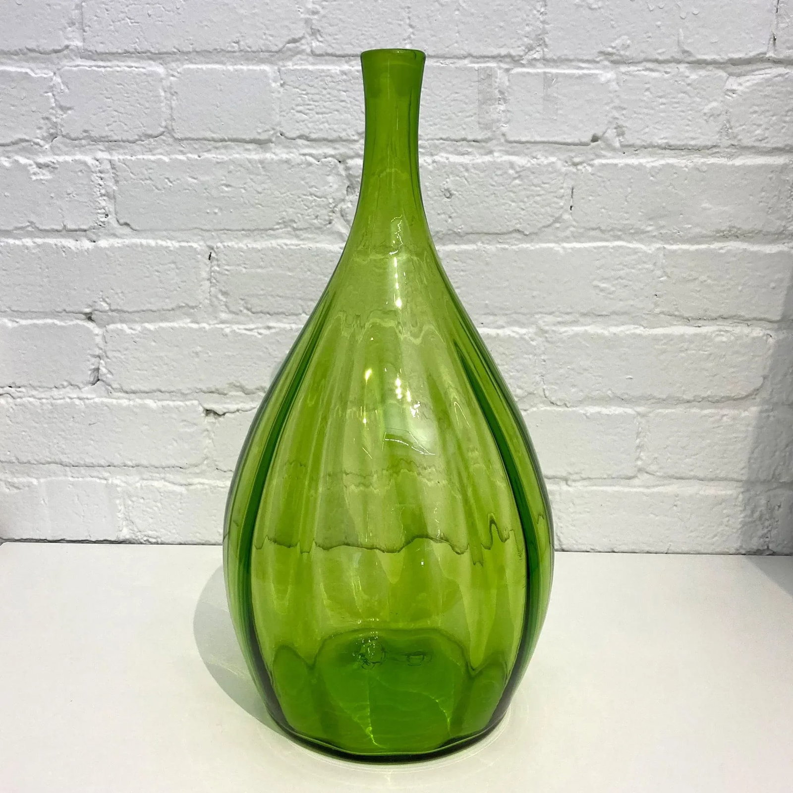 Vintage Blenko Green Decanter, Designer: Myers - 3
