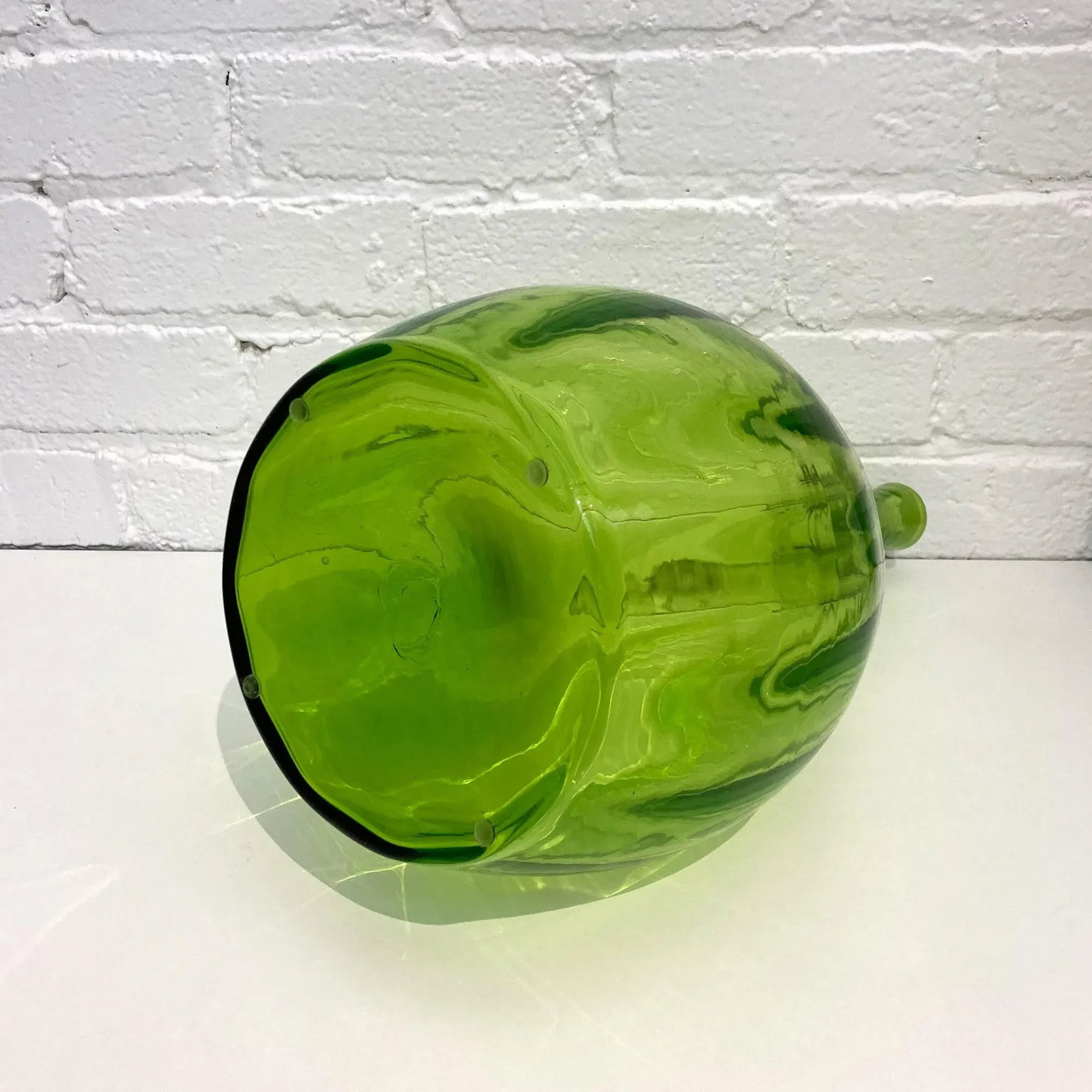 Vintage Blenko Green Decanter, Designer: Myers - 4