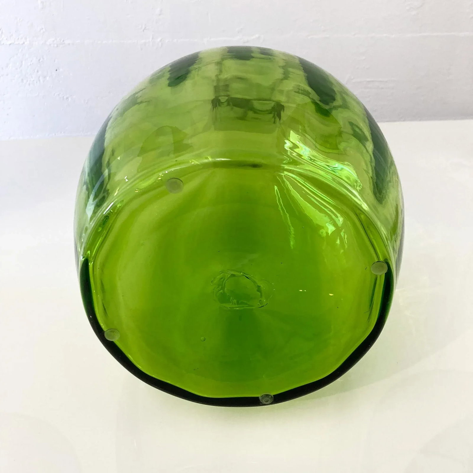 Vintage Blenko Green Decanter, Designer: Myers - 5