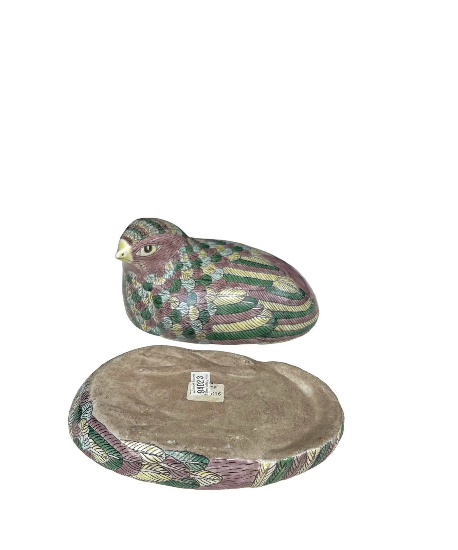 Late 19th Century Antique Qing Chinese Famille Verte Porcelain Quail Boxes - a Pair - 12