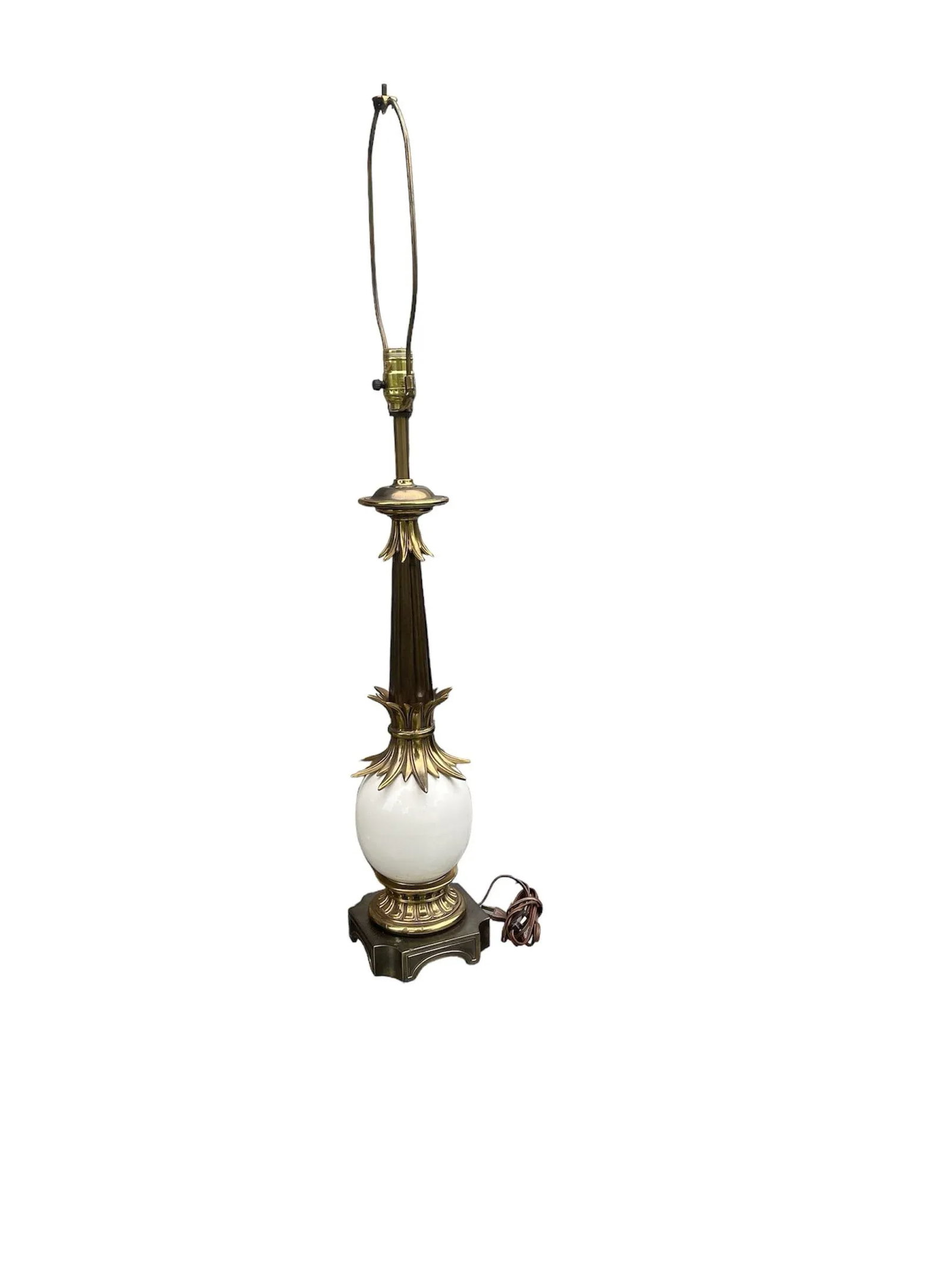Mid Century Hollywood Regency Stiffel Ostrich Egg Lamps- a Pair - 5