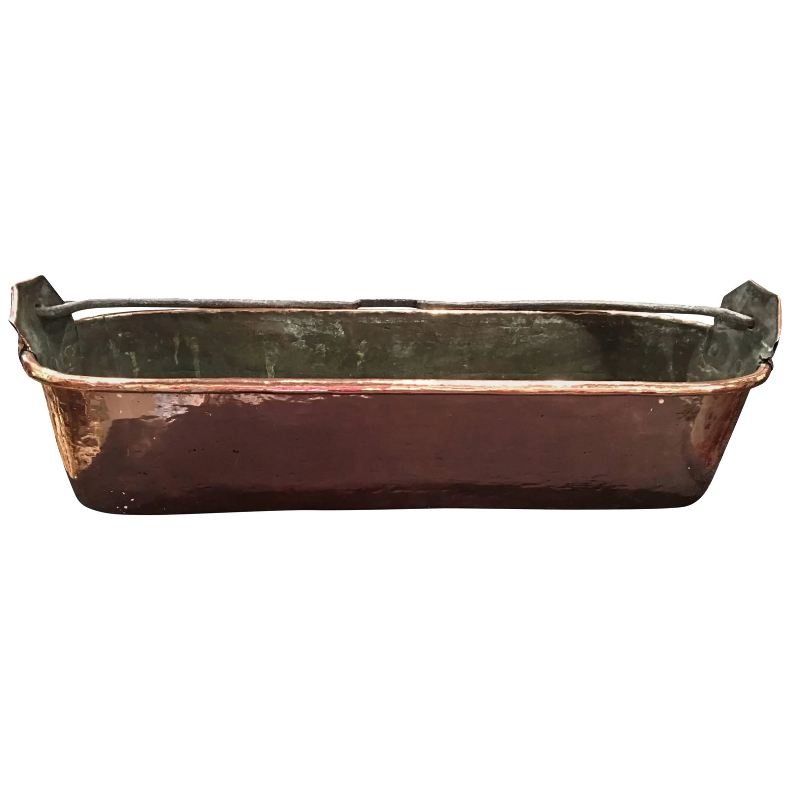French Polished Copper Fish Kettle, Poissoniere, or Container, 19th Century: French polished copper fish kettle or container, 19th century. Condition: Alterations: Original Condition Unaltered Imperfections: Some Imperfections Condition Notes: Excellent Wear consistent with ag