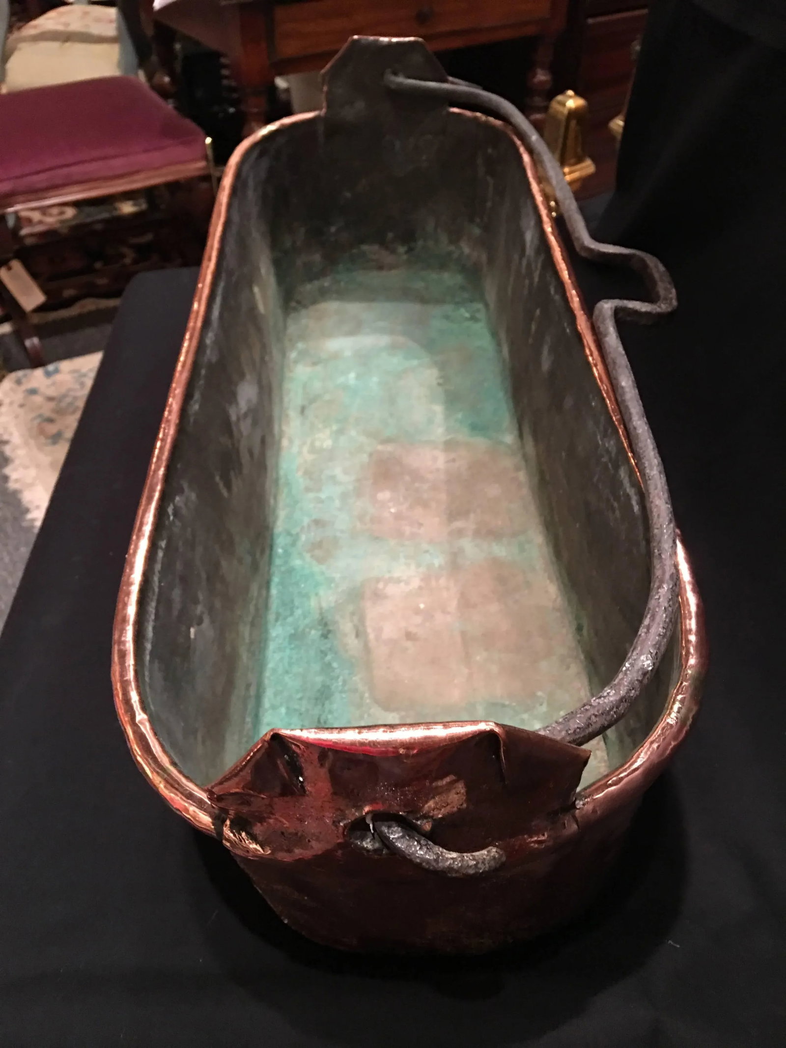 French Polished Copper Fish Kettle, Poissoniere, or Container, 19th Century - 4