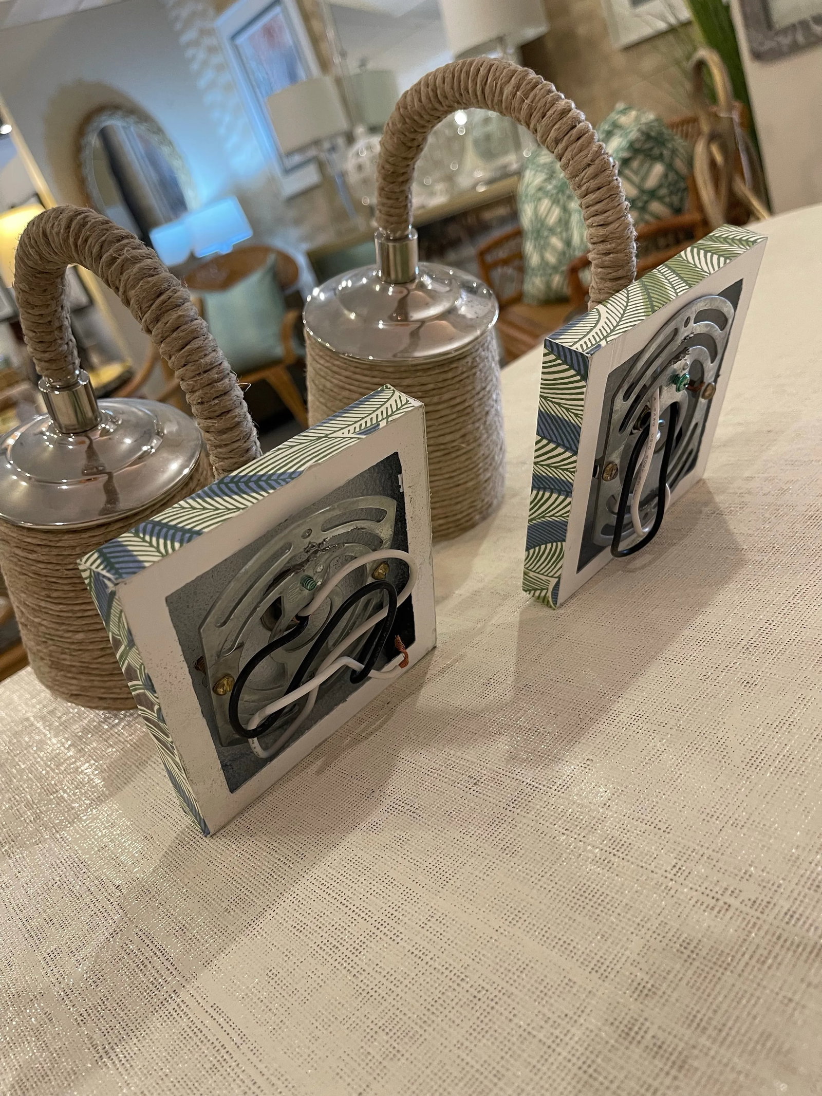Pair of Customized Wall Sconces by Regina Andrews - 4