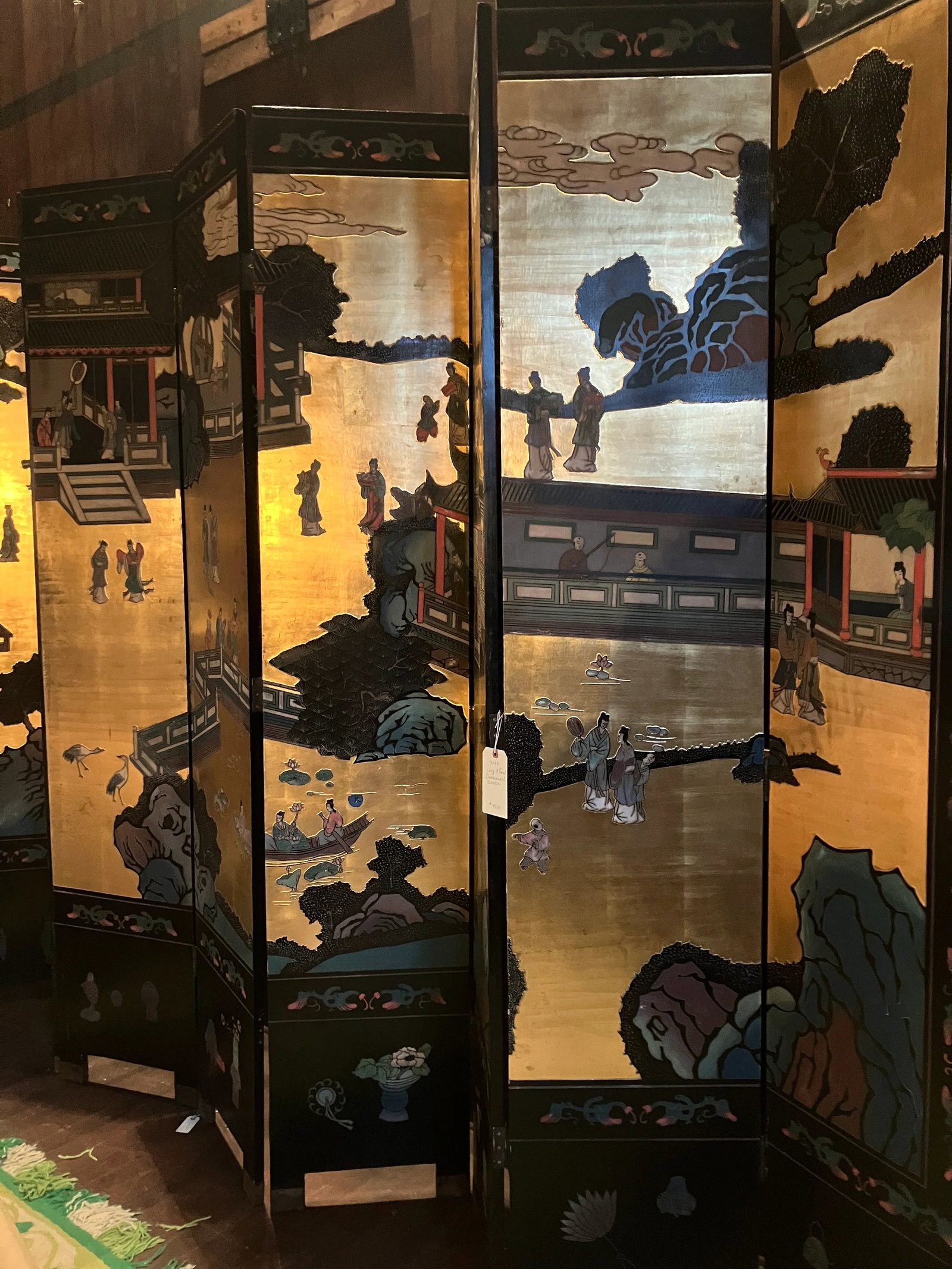 Large 8-Panel Coromandel Screen - 12