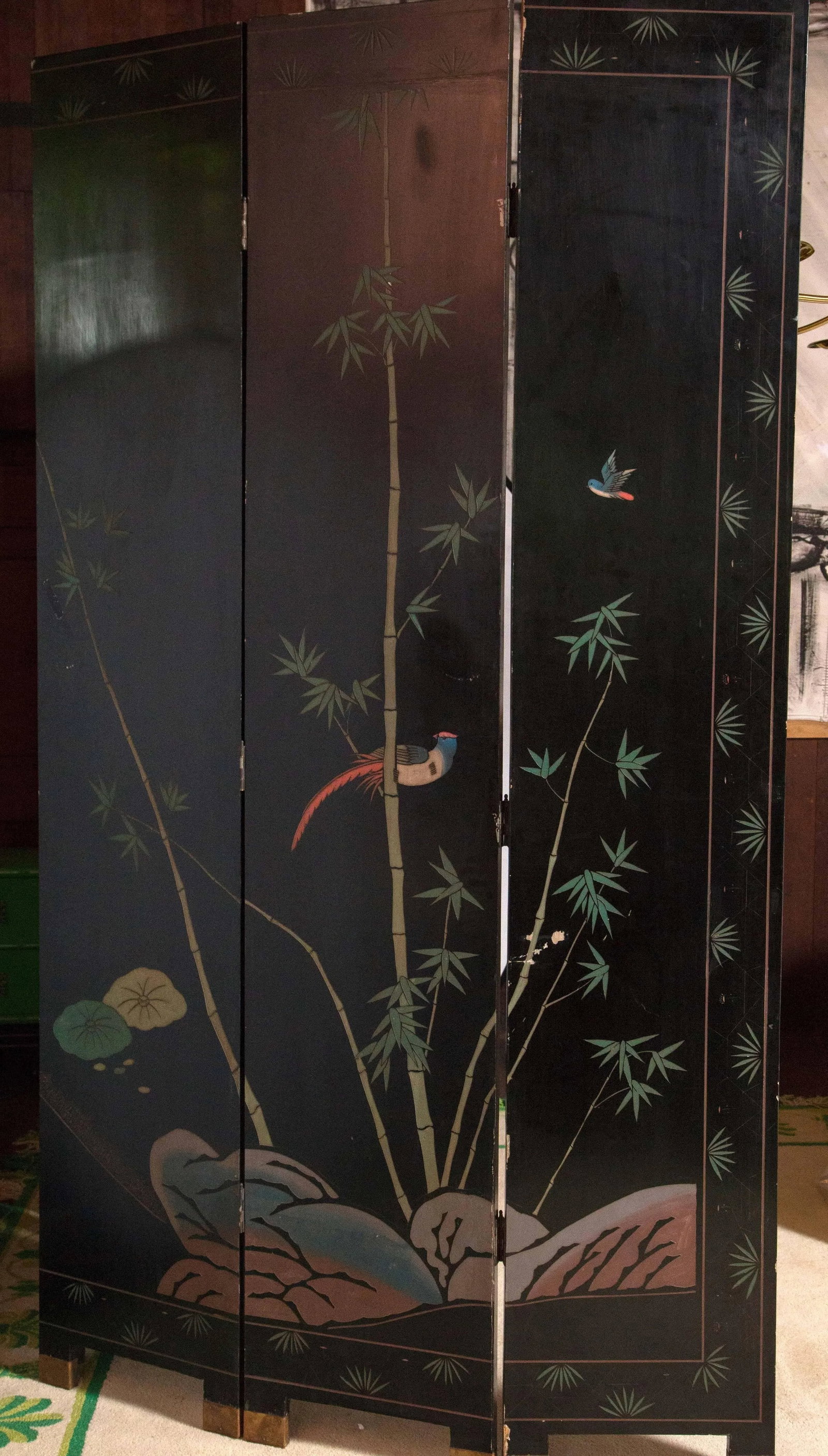 Large 8-Panel Coromandel Screen - 9