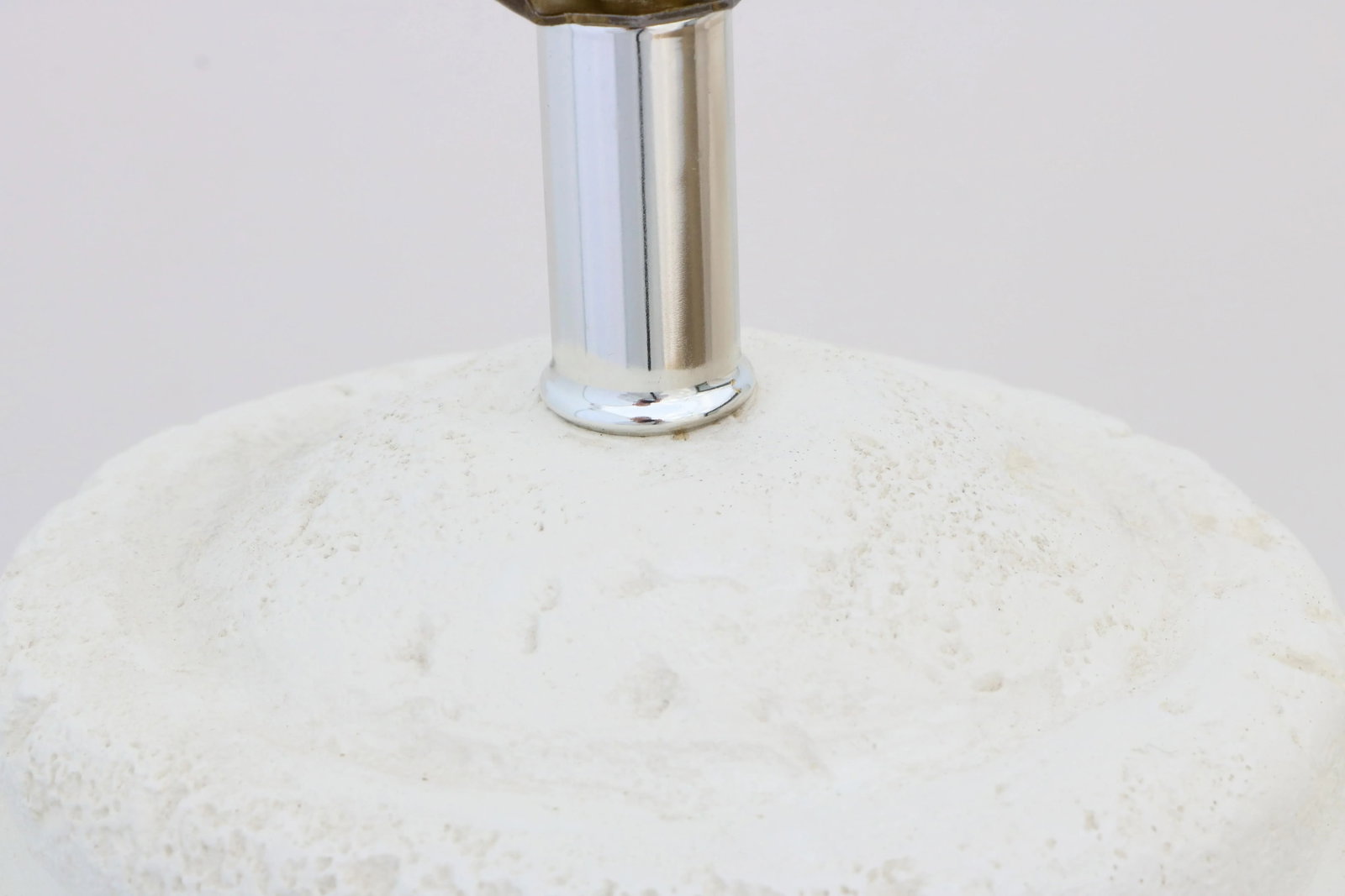 Postmodern White Plaster Urn Table Lamps - a Pair - 2