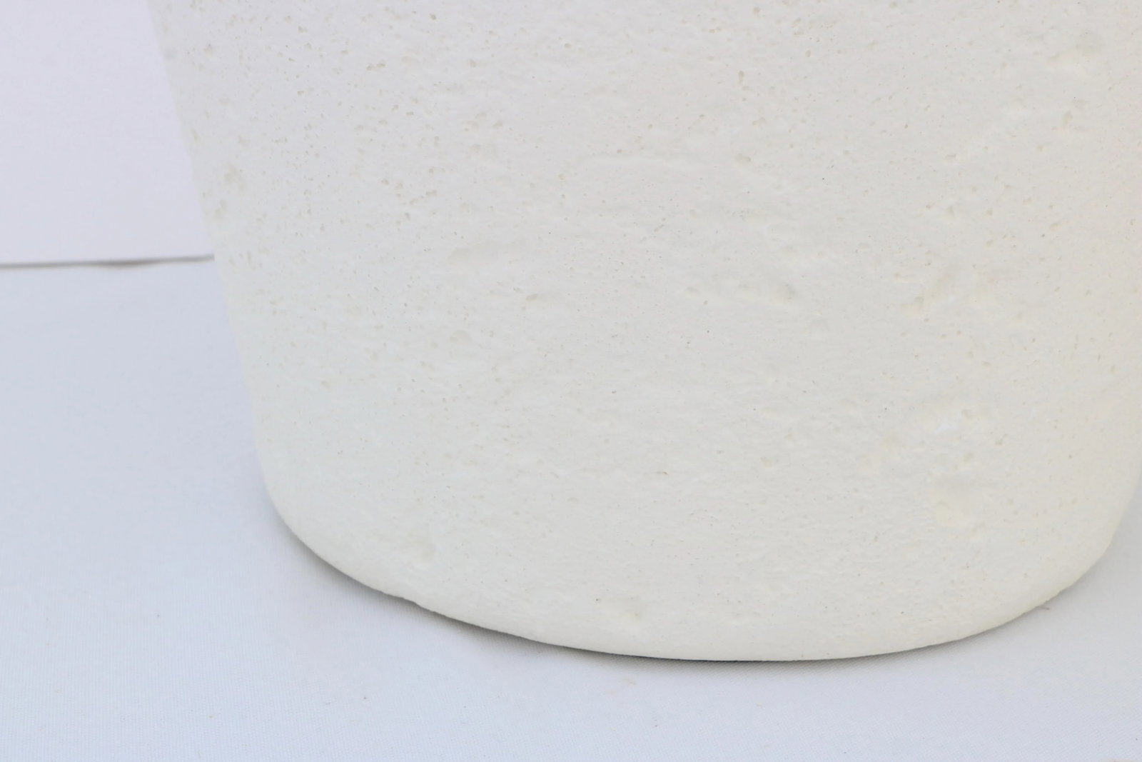 Postmodern White Plaster Urn Table Lamps - a Pair - 3