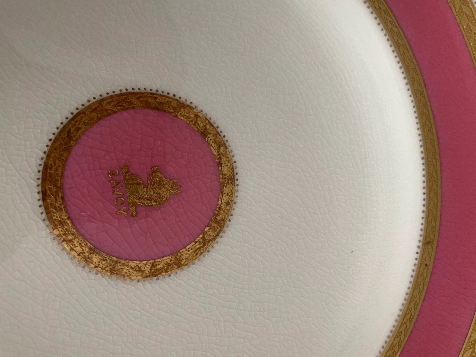 Service for 12 Pink and Gold Minton Plates, Bowls and Salad Plates - 12