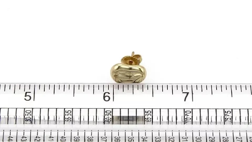 Tiffany & Co. Peretti 18k Yellow Gold Bean Stud Earrings - 2 Pieces - 5