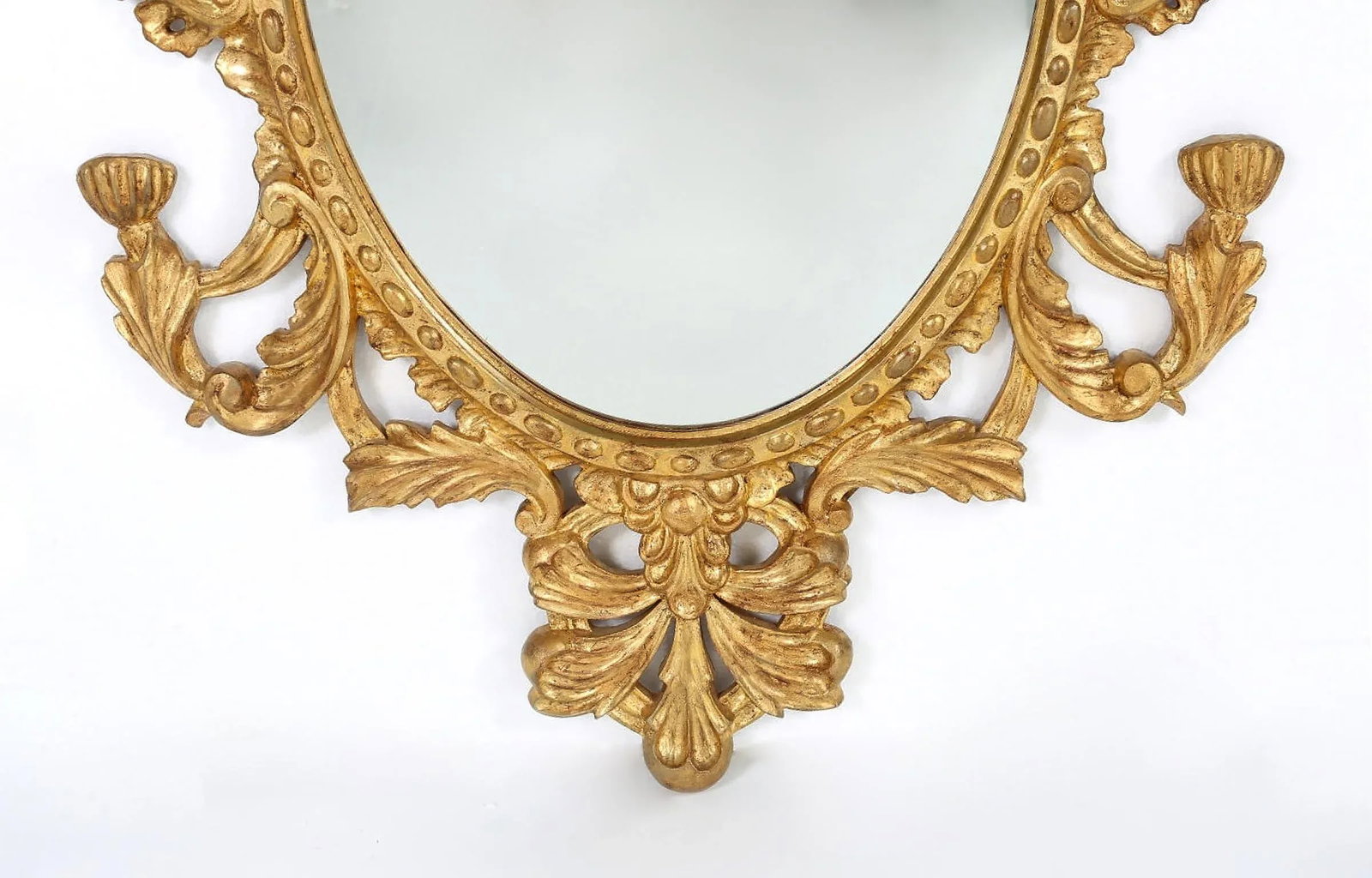 Late 20th Century Giltwood Framed Hanging Wall Mirror - a Pair - 5