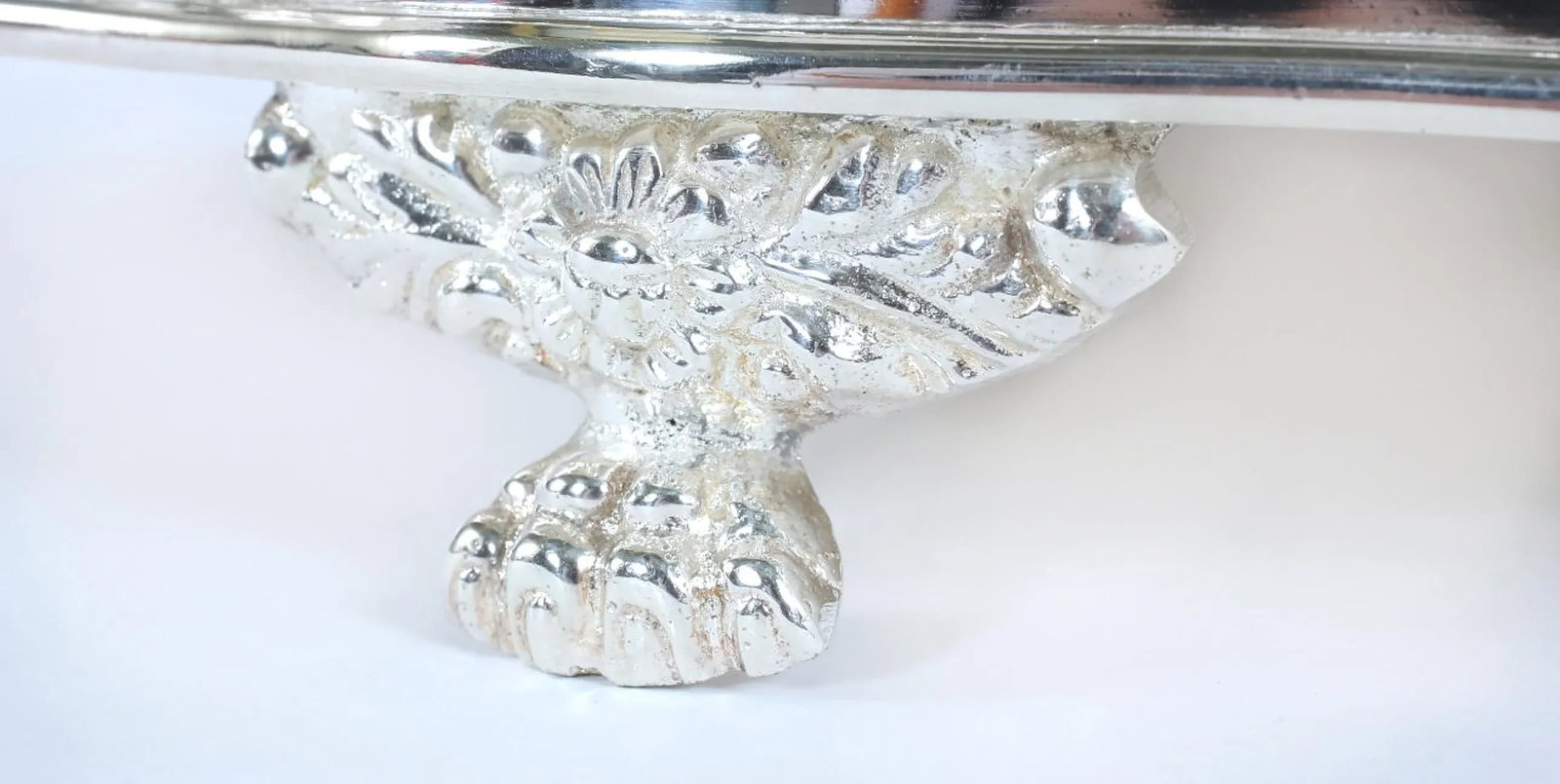 Mid 20th Century English Sheffield Plated Barware Footed Tray - 5
