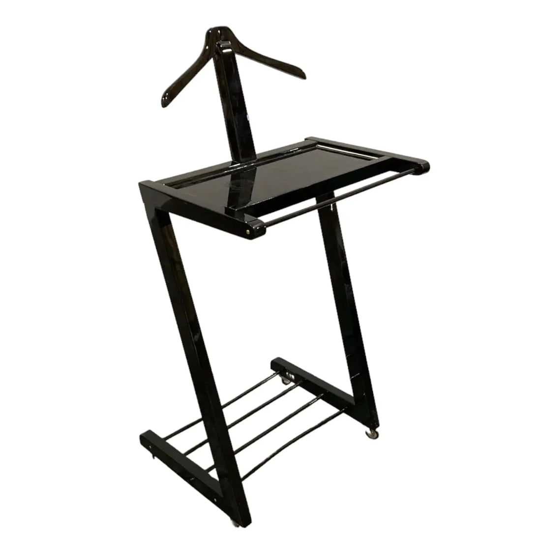 Ico Parisi Mid Century Style Black Lacquer Valet - 4