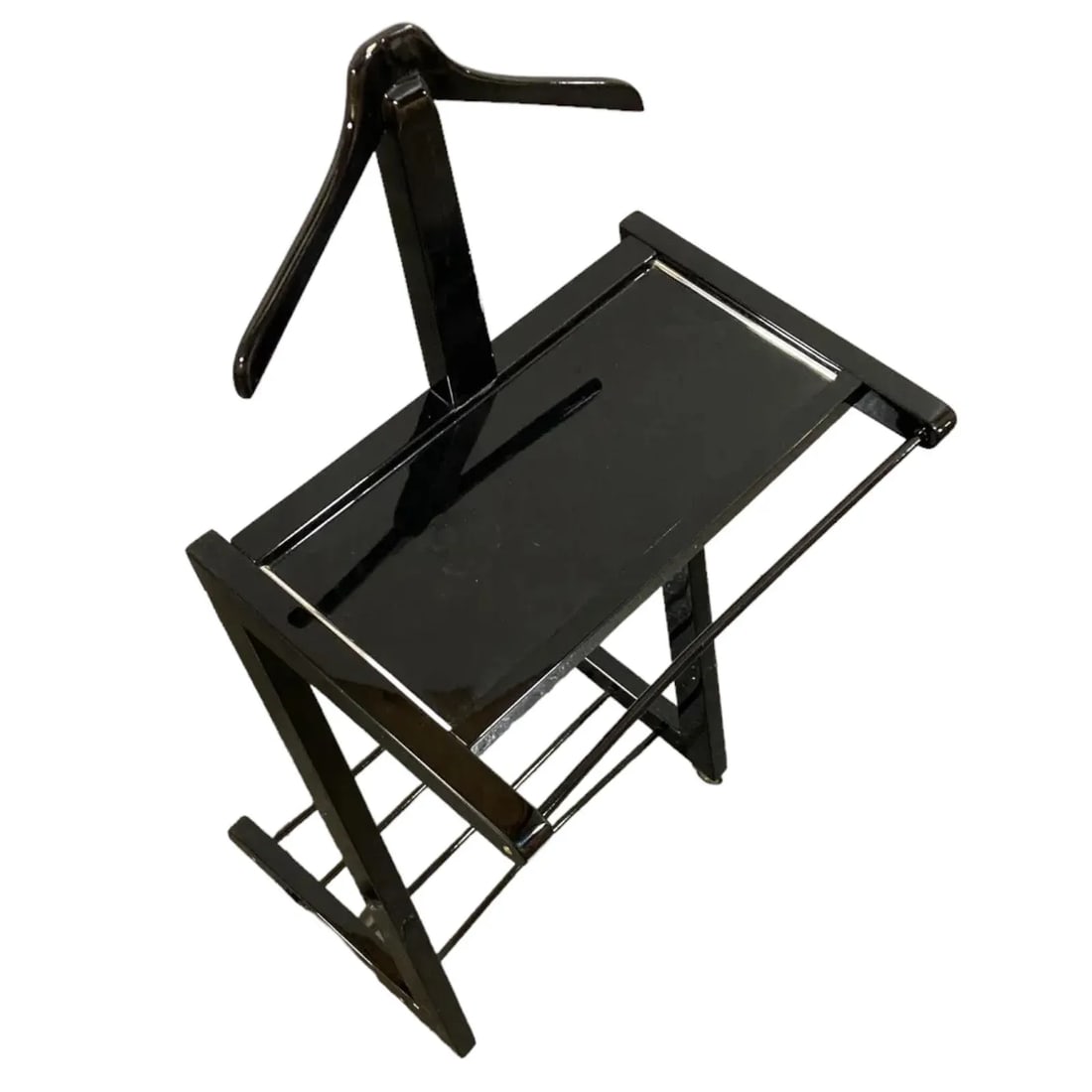 Ico Parisi Mid Century Style Black Lacquer Valet - 5
