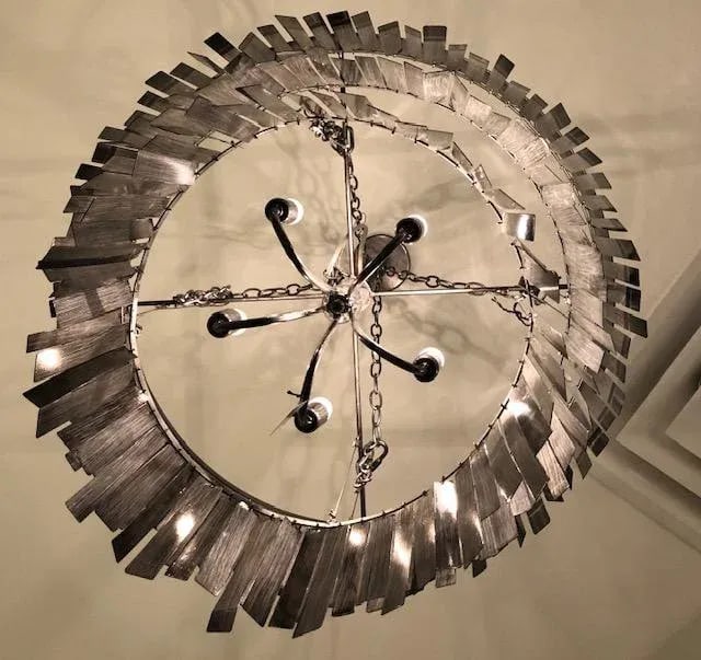 Made Goods Douglas Aged Silver Chandelier - 3