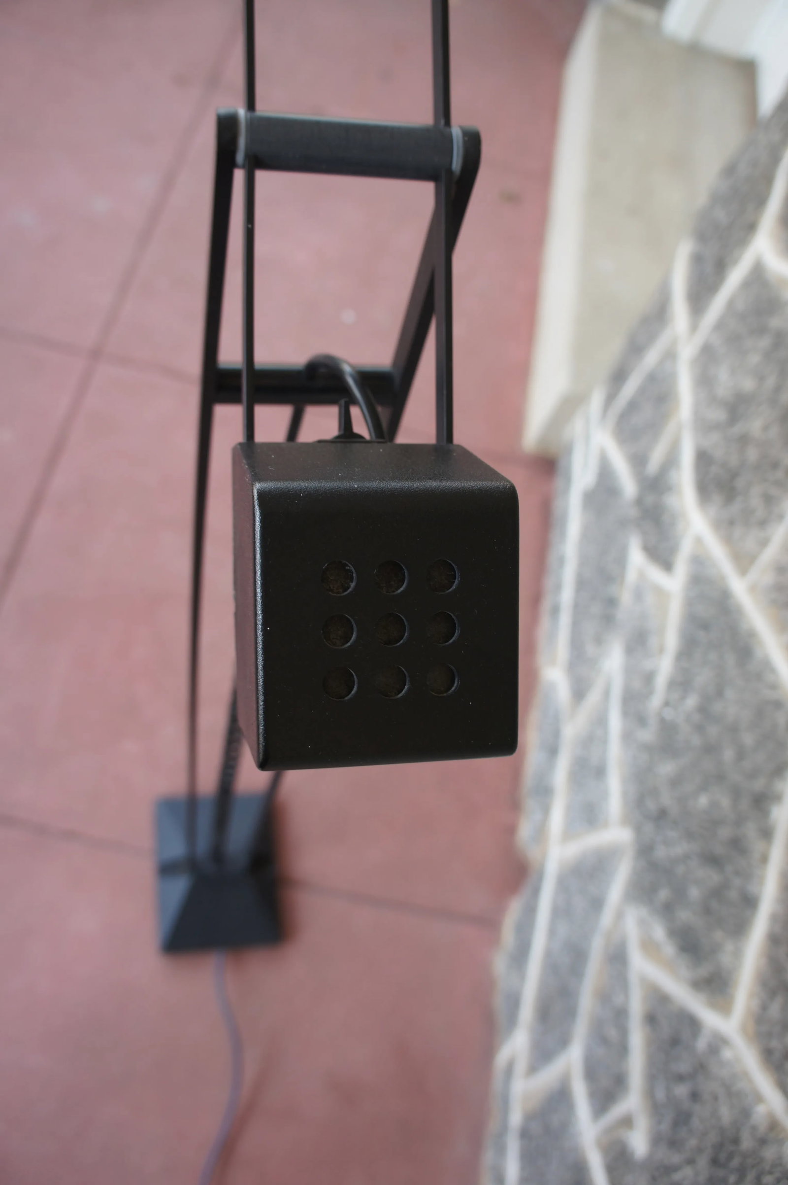 Modernist Minimalist Black Artup Articulated Floor Lamp in Cast Iron and Steel - 6