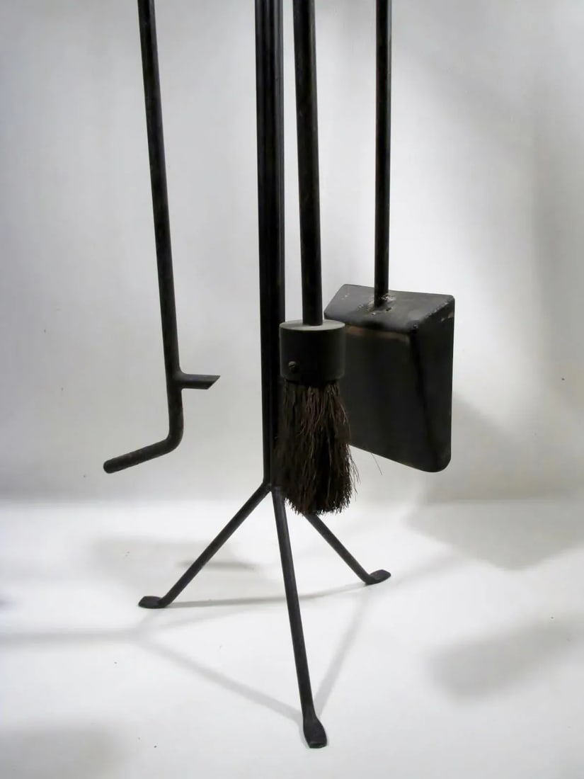 George Nelson 1960s Original Howard Miller Stand Fireplace Tool Set - 3