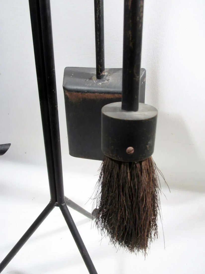 George Nelson 1960s Original Howard Miller Stand Fireplace Tool Set - 6